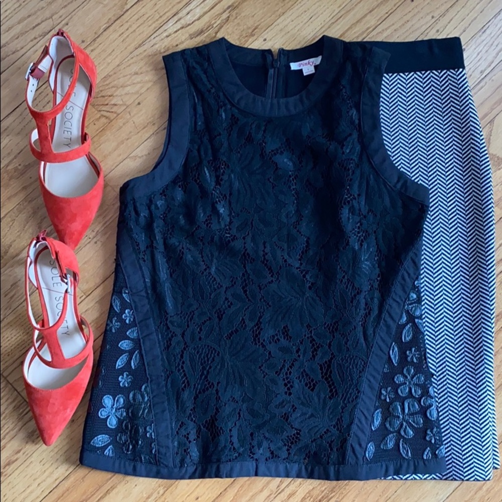Black Lace Shell Small